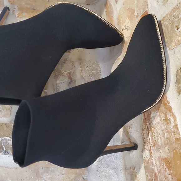 BCBGeneration Black Sock Ankle Bootie Heels - Picture 4 of 8